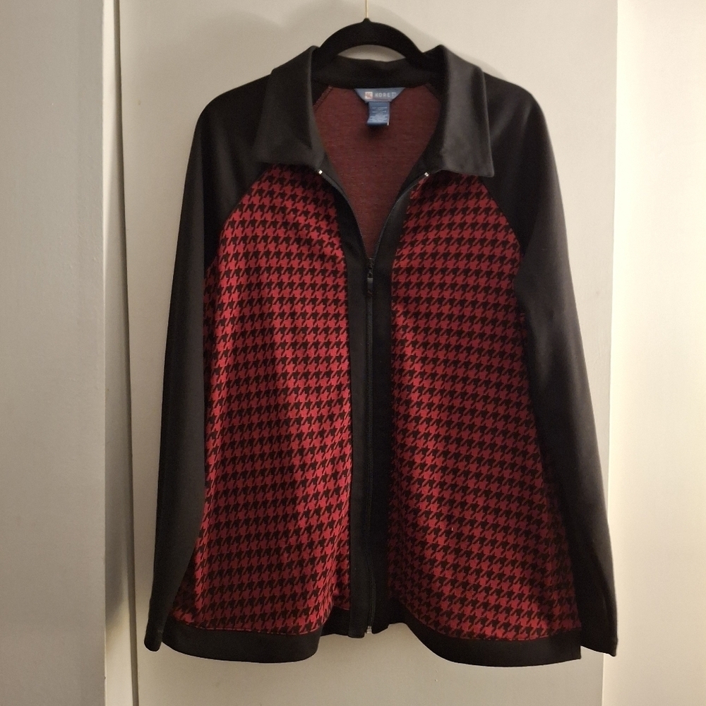 Koret Stylish Black and Red Women's Jacket